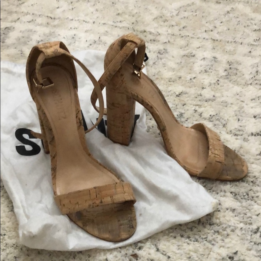 SCHUTZ CORK HEELS